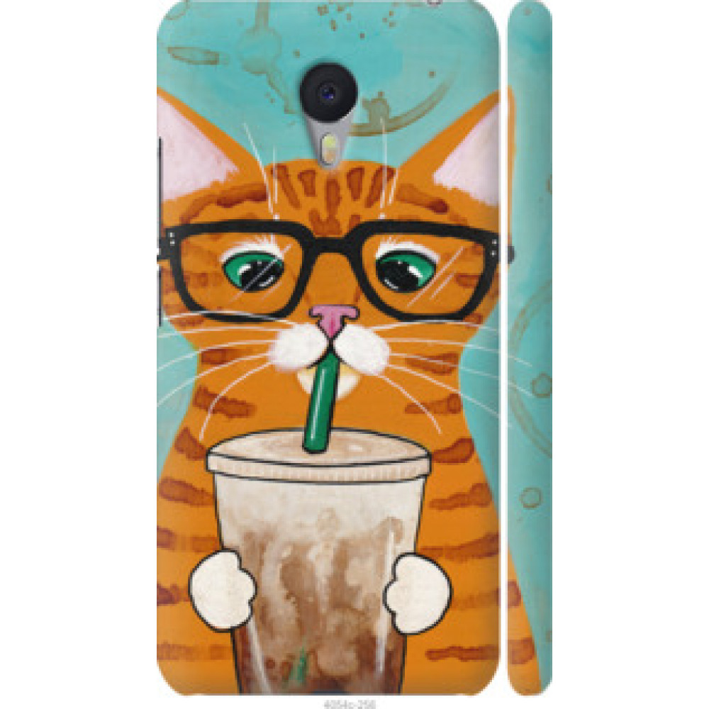 Чехол на Meizu M3 Note Зеленоглазый кот в очках (4054c-256)