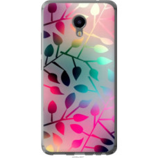 Чехол на Meizu M3e Листья (2235u-607)