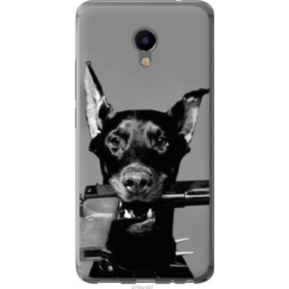 Чохол на Meizu M3e Доберман (2745u-607)