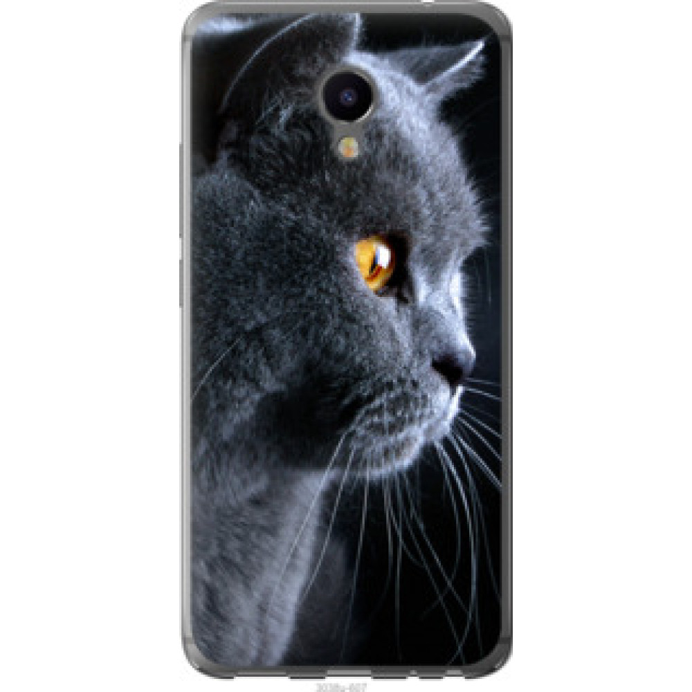 Чохол на Meizu M3e Красивый кот (3038u-607)