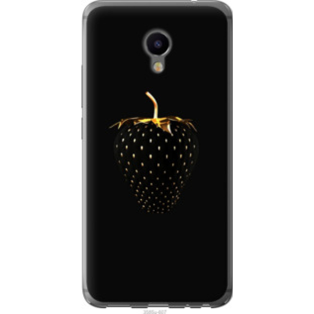 Чохол на Meizu M3e Черная клубника (3585u-607)