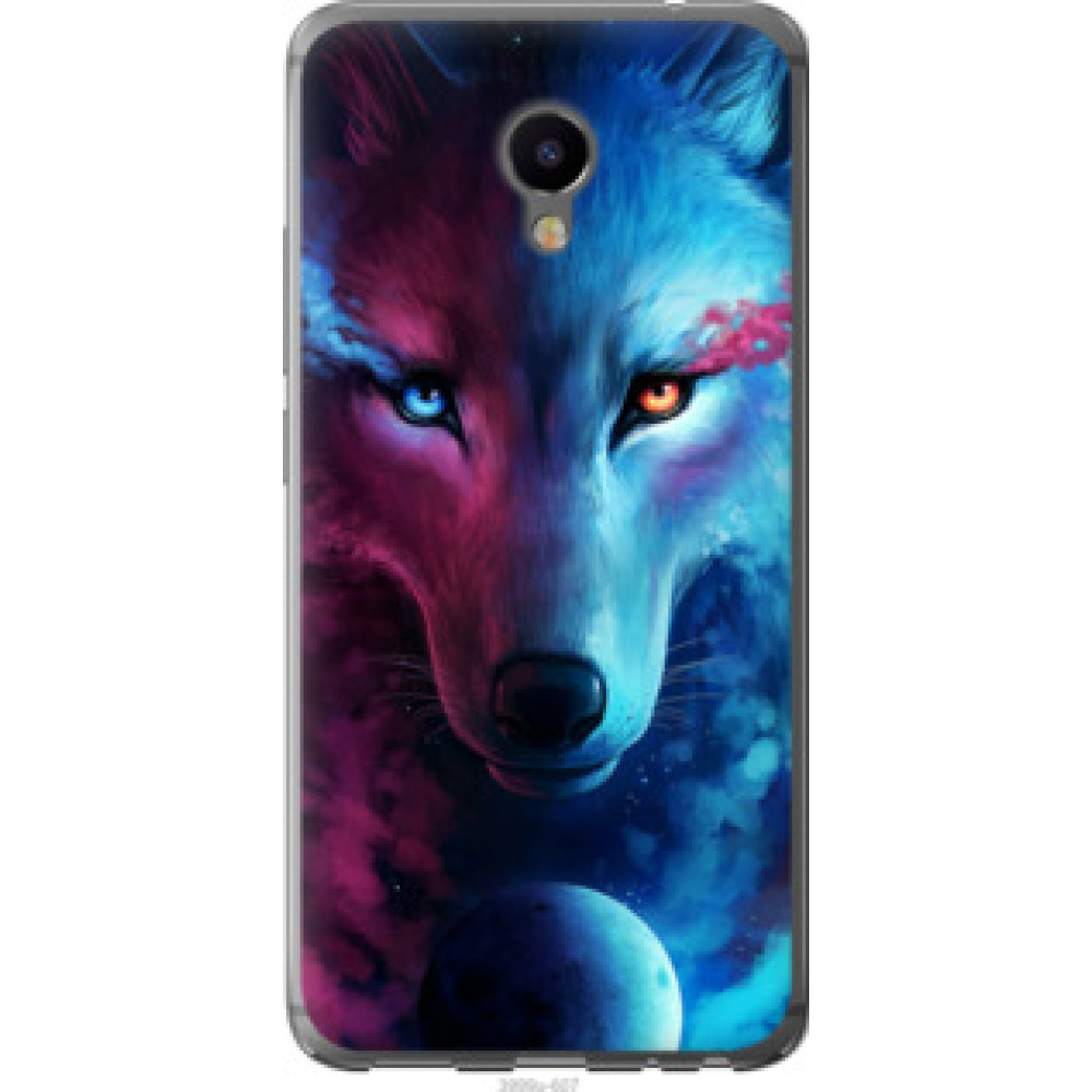 Чохол на Meizu M3e Арт-волк (3999u-607)