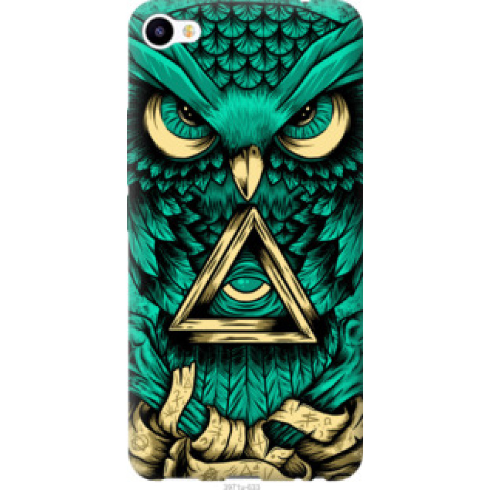 Чохол на Meizu M3x Сова Арт-тату (3971u-633)