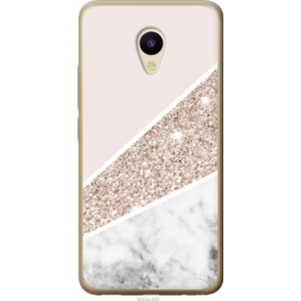 Чехол на Meizu M5 Пастельный мрамор (4342u-420)