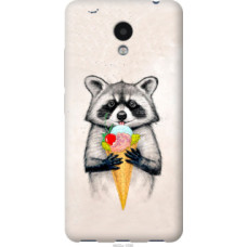 Чехол на Meizu M5c Енотик с мороженым (4602u-1096)