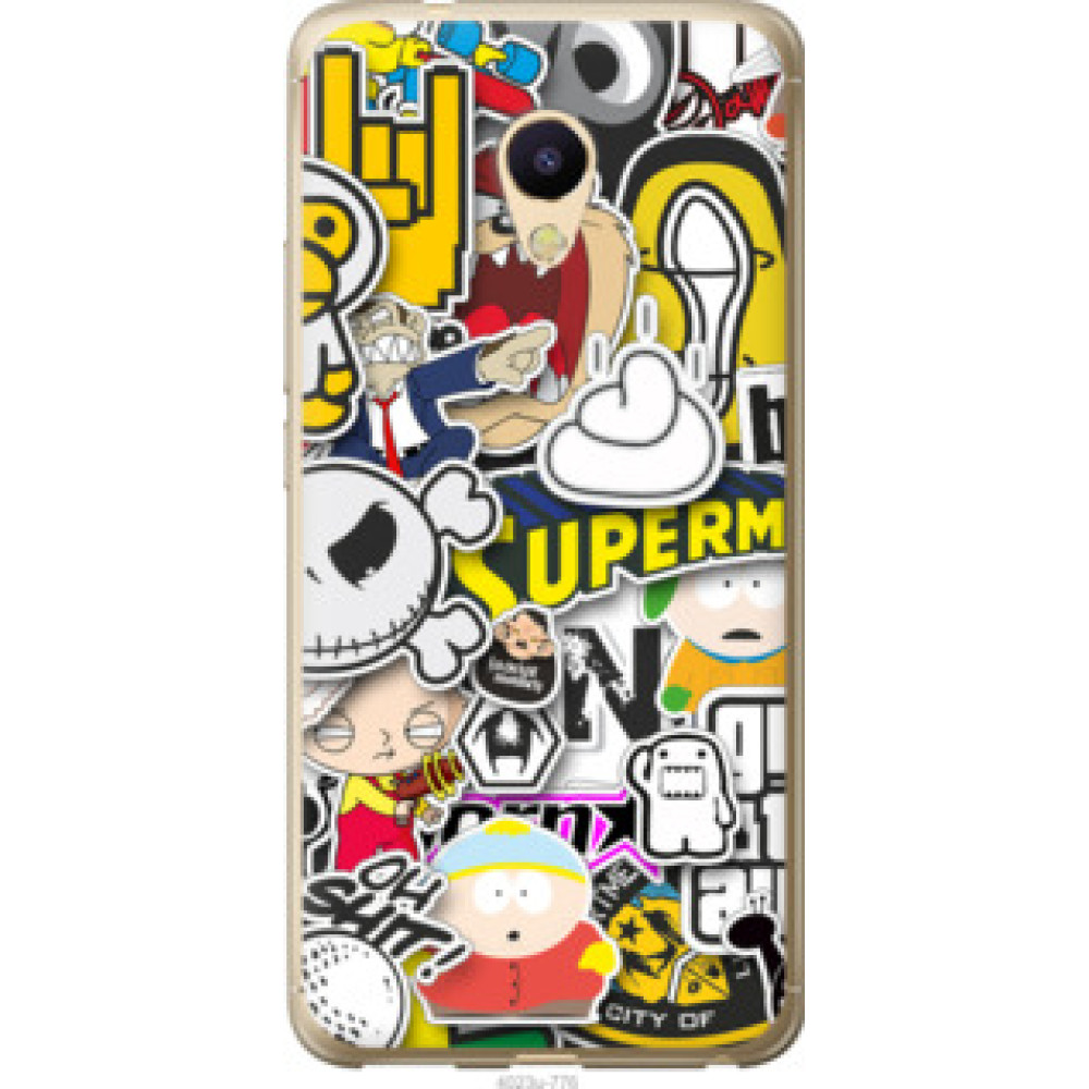 Чехол на Meizu M5s Popular logos (4023u-776)