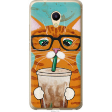 Чехол на Meizu M5s Зеленоглазый кот в очках (4054u-776)