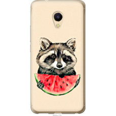 Чехол на Meizu M5s Енотик с арбузом (4605u-776)