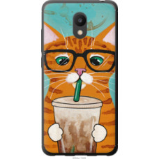 Чехол на Meizu M6 Зеленоглазый кот в очках (4054u-1349)