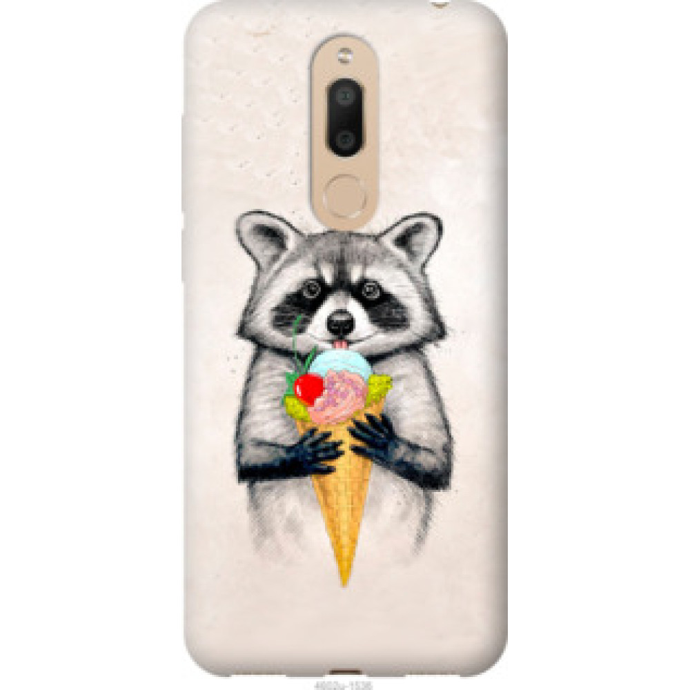 Чехол на M6T Енотик с мороженым (4602u-1536)
