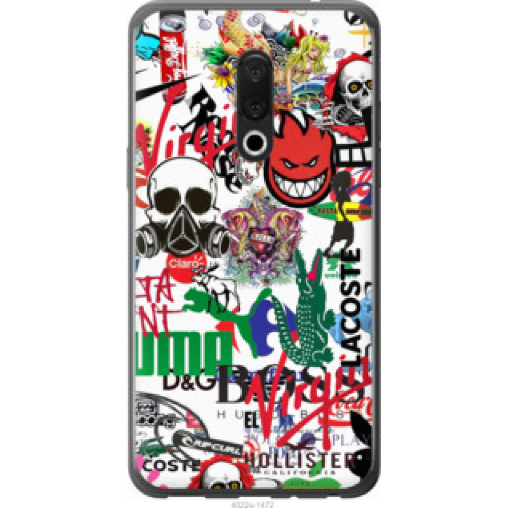 Чехол на Meizu 15 Many different logos (4022u-1472)