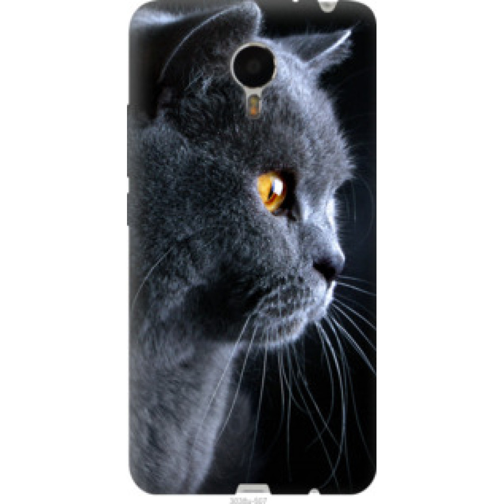 Чехол на Meizu Metal Красивый кот (3038u-507)