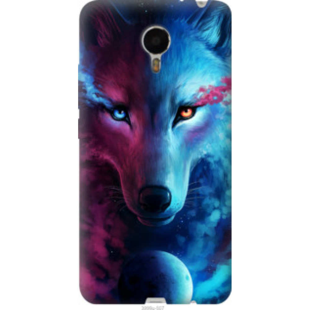 Чехол на Meizu Metal Арт-волк (3999u-507)