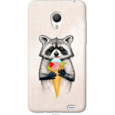 Чехол на Meizu MX3 Енотик с мороженым (4602u-310)