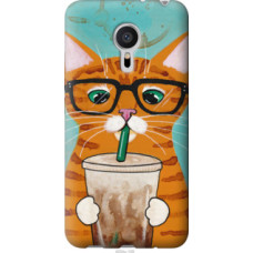 Чехол на Meizu Pro 5 Зеленоглазый кот в очках (4054u-108)