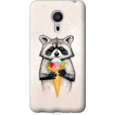 Чехол на Meizu Pro 5 Енотик с мороженым (4602u-108)