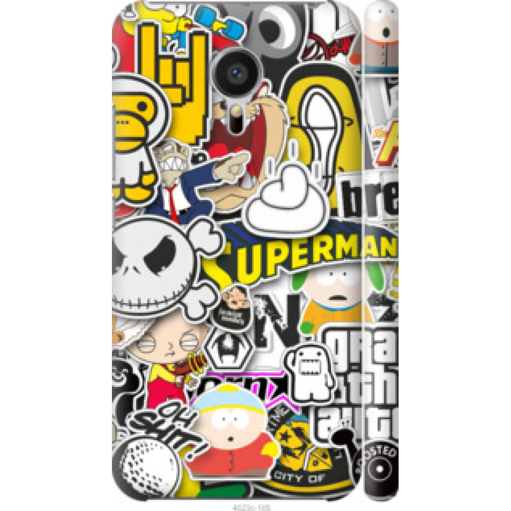 Чехол на Meizu MX5 Popular logos (4023c-105)