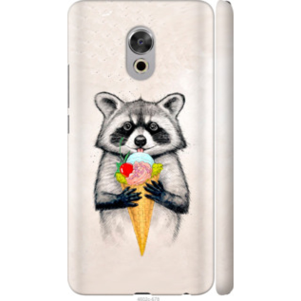 Чохол на Meizu Pro 6 Plus Енотик с мороженым (4602c-678)