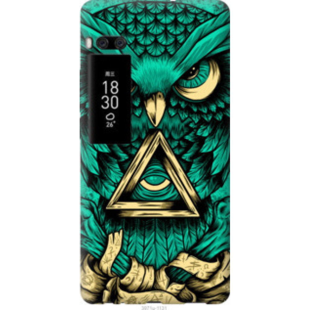 Чехол на Meizu Pro 7 Plus Сова Арт-тату (3971u-1131)