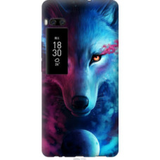 Чехол на Meizu Pro 7 Plus Арт-волк (3999u-1131)