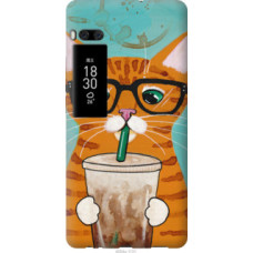 Чехол на Meizu Pro 7 Plus Зеленоглазый кот в очках (4054u-1131)