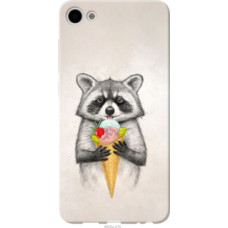 Чехол на Meizu U10 Енотик с мороженым (4602u-415)