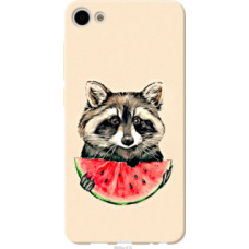 Чехол на Meizu U10 Енотик с арбузом (4605u-415)