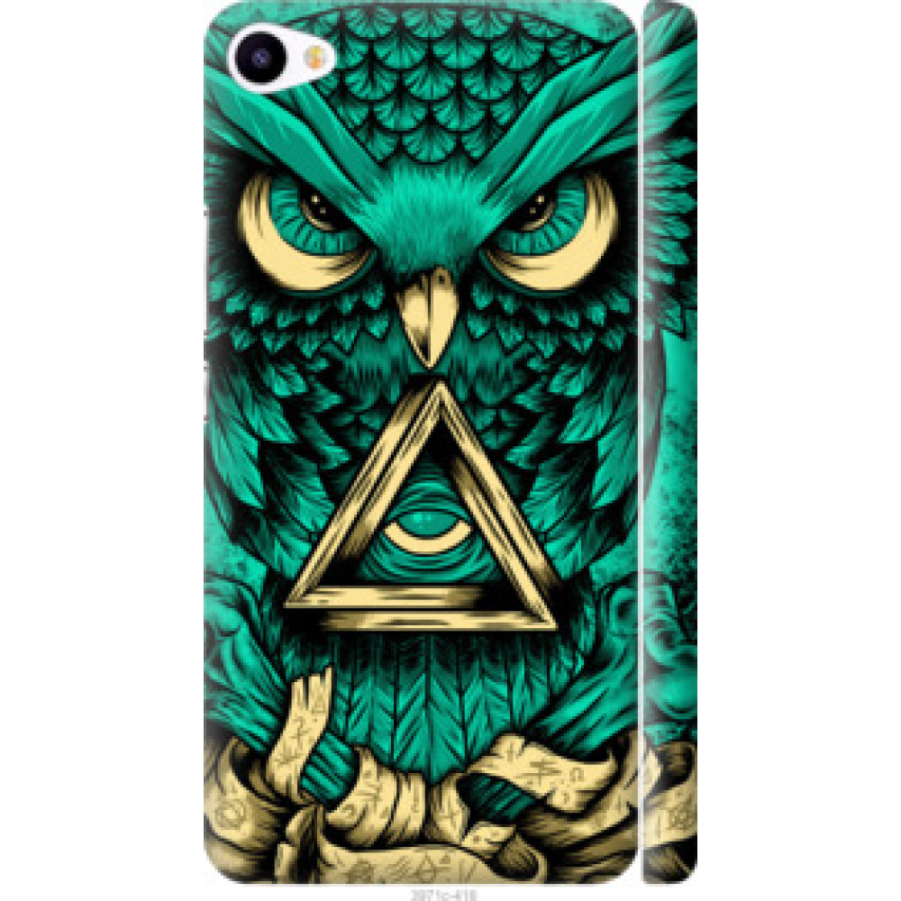 Чехол на Meizu U20 Сова Арт-тату (3971c-416)
