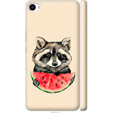 Чехол на Meizu U20 Енотик с арбузом (4605c-416)