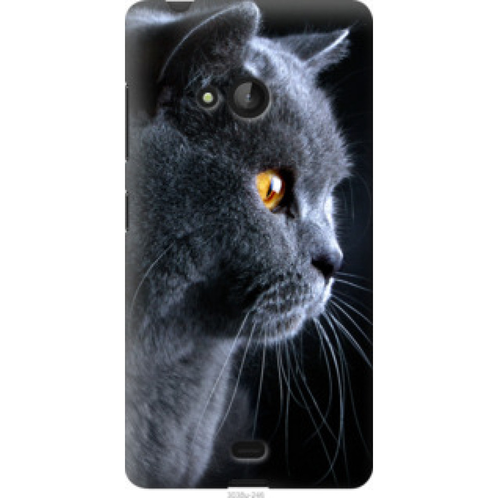 Чехол на Microsoft Lumia 540 Dual SIM Красивый кот (3038u-246)