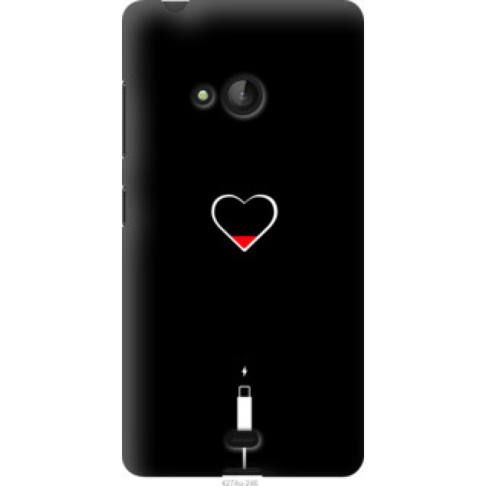 Чехол на Microsoft Lumia 540 Dual SIM Подзарядка сердца (4274u-246)