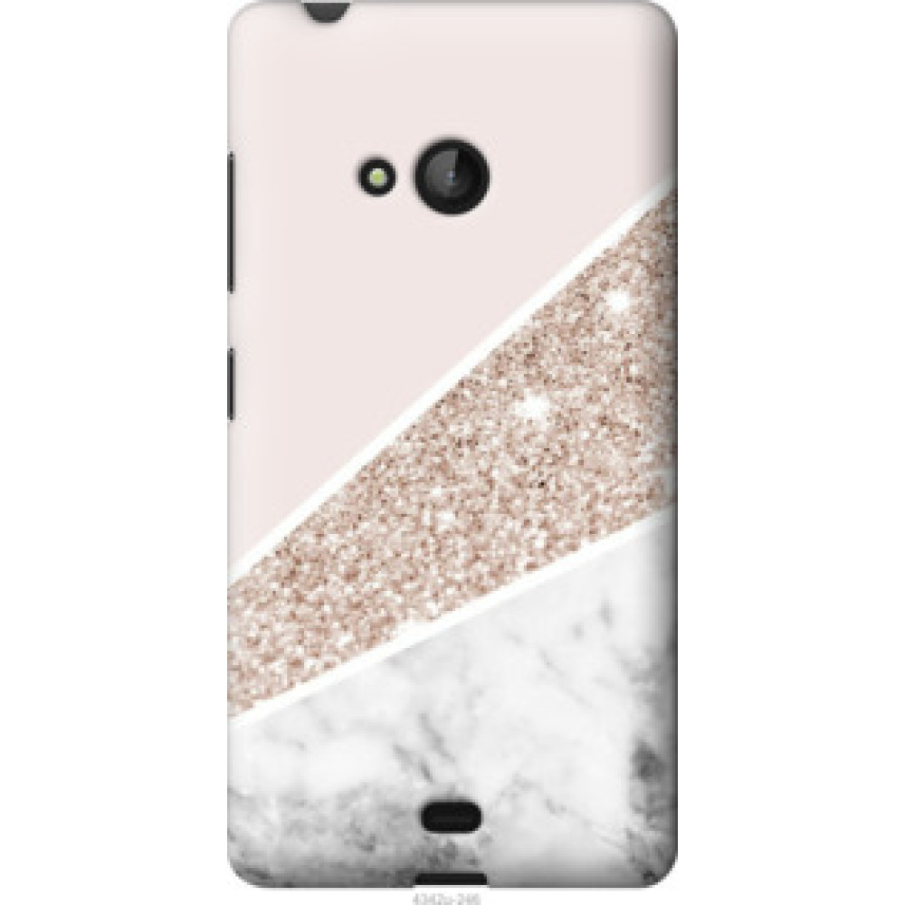 Чехол на Microsoft Lumia 540 Dual SIM Пастельный мрамор (4342u-246)