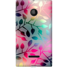 Чехол на Microsoft Lumia 435 Листья (2235u-673)