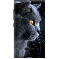 Чехол на Microsoft Lumia 435 Красивый кот (3038u-673)
