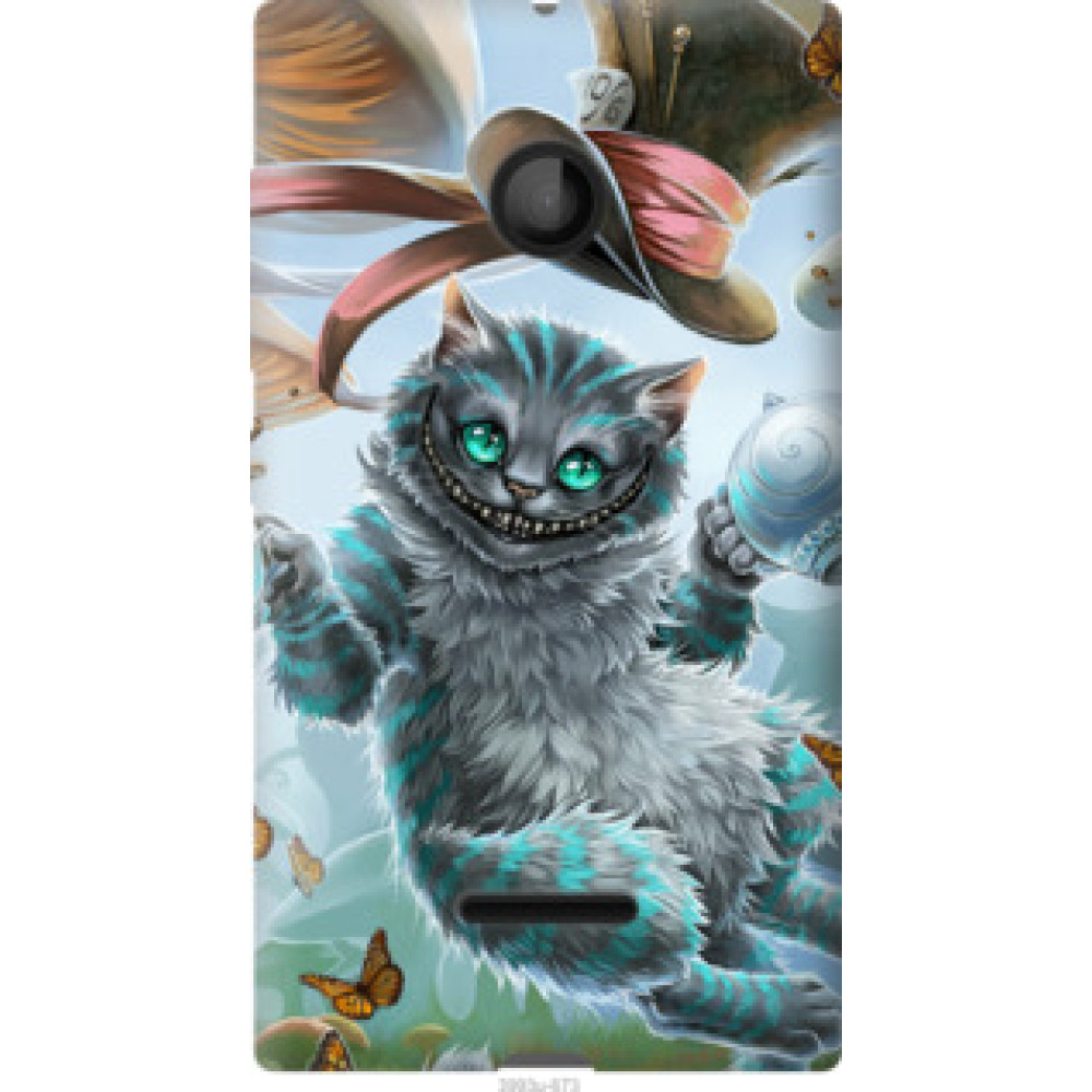 Чехол на Microsoft Lumia 435 Чеширский кот 2 (3993u-673)