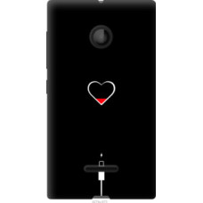 Чехол на Microsoft Lumia 435 Подзарядка сердца (4274u-673)