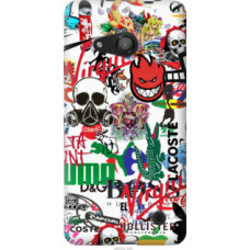 Чехол на Microsoft Lumia 550 Many different logos (4022u-343)