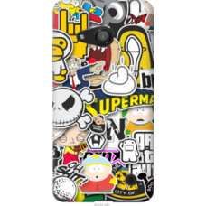 Чехол на Microsoft Lumia 550 Popular logos (4023u-343)