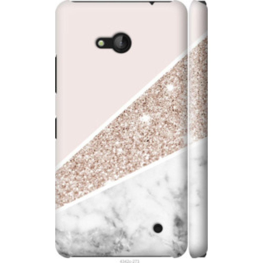 Чехол на Microsoft Lumia 640 Пастельный мрамор (4342c-273)