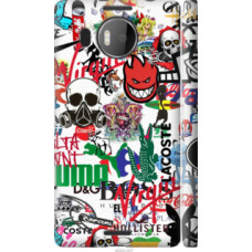 Чехол на Microsoft Lumia 950 XL Dual Sim Many different logos (4022c-407)