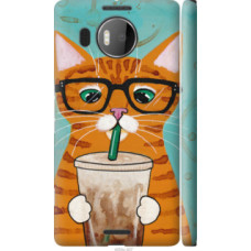 Чехол на Microsoft Lumia 950 XL Dual Sim Зеленоглазый кот в очках (4054c-407)