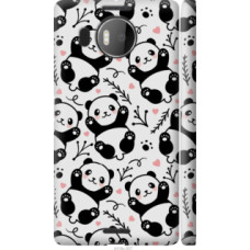 Чехол на Microsoft Lumia 950 XL Dual Sim Панды (4318c-407)