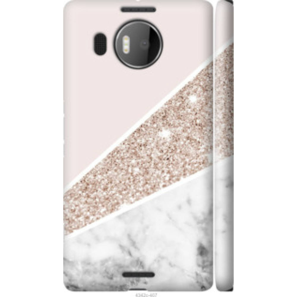 Чехол на Microsoft Lumia 950 XL Dual Sim Пастельный мрамор (4342c-407)