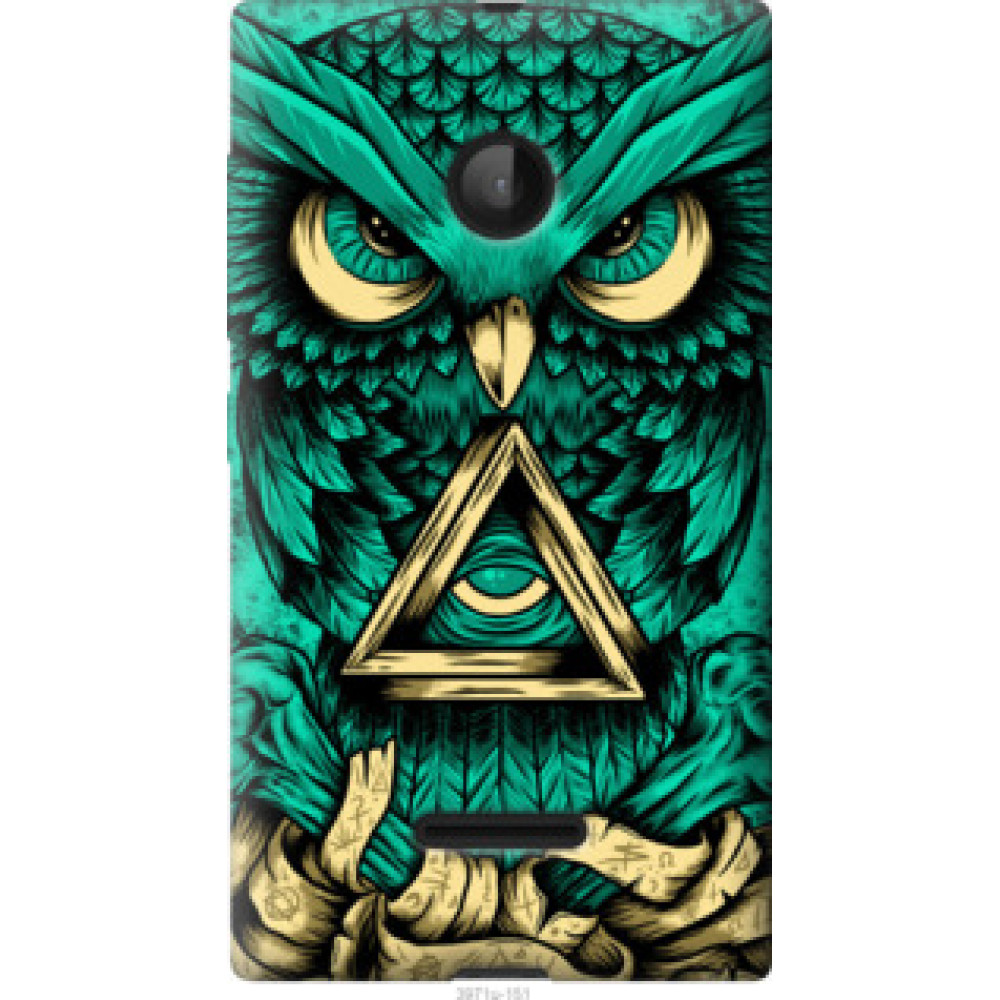 Чехол на Microsoft Lumia 532 Dual Sim Сова Арт-тату (3971u-151)