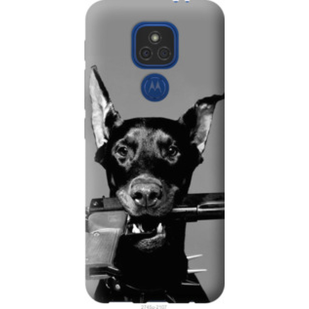 Чехол на Motorola E7 Plus Доберман (2745u-2107)