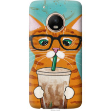 Чехол на Motorola Moto G5 PLUS Зеленоглазый кот в очках (4054u-1038)