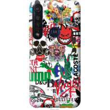 Чехол на Motorola G8 Plus Many different logos (4022u-1837)