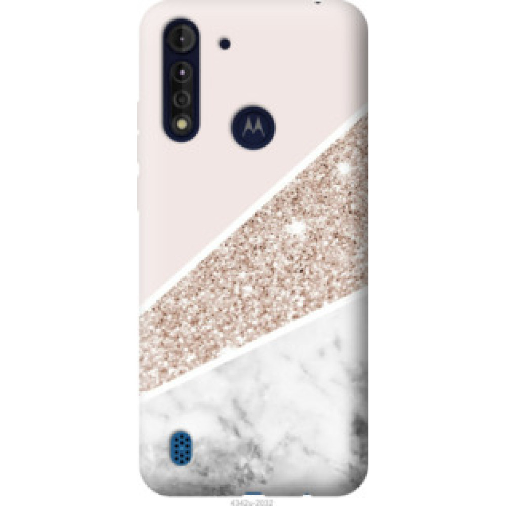 Чохол на Motorola G8 Power Lite Пастельный мрамор (4342u-2032)