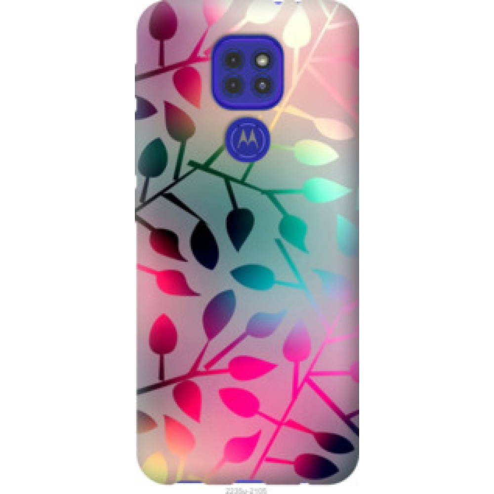 Чехол на Motorola G9 Play Листья (2235u-2105)