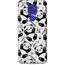 Чехол на Motorola G9 Play Панды (4318u-2105)